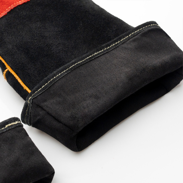 Краги PROFLINE LEADER спилковые усиленные (черный/красный)