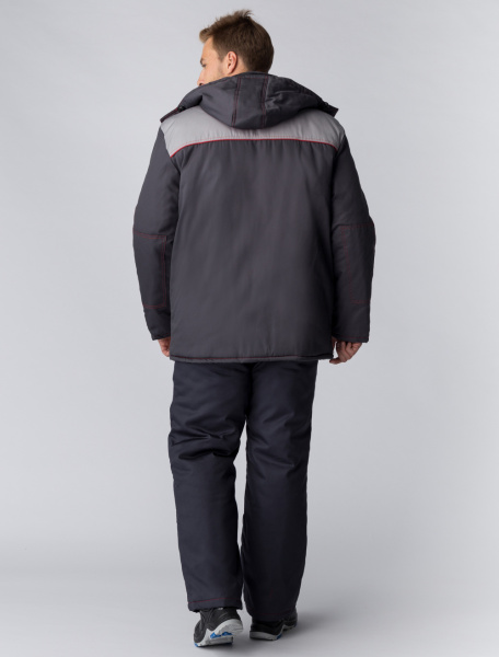 Куртка ФАВОРИТ NEW зимняя (т.серый/серый)