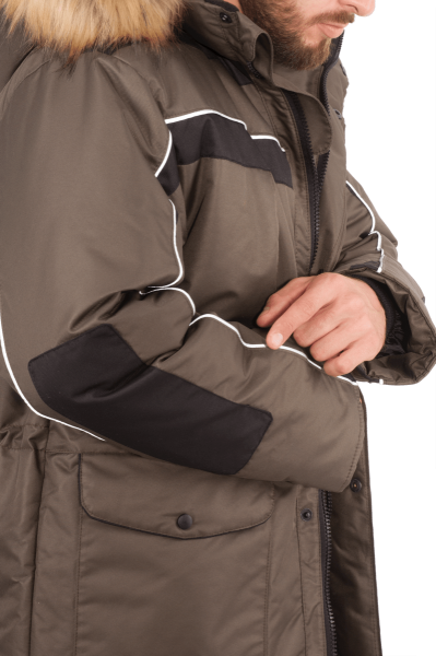 Куртка ДИКСОН зимняя (хаки/чёрный)