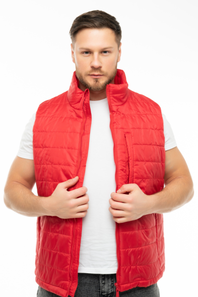 Жилет КАНАДА зимний (красный/черный)