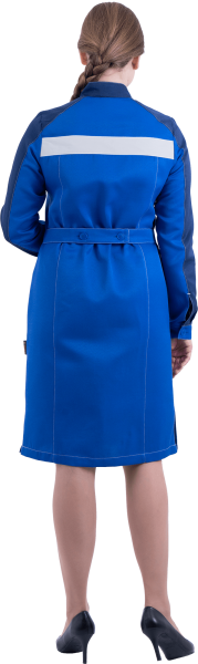 Халат РОУД женский (василек/т.синий)