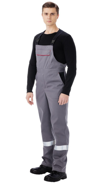 Костюм КАПЕР с БР (серый/черный/красный)