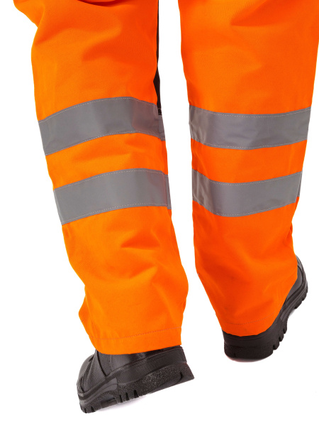 Костюм ПРОТЕКТ-ЛЮКС сигнальный с ПК (оранжевый/черный)