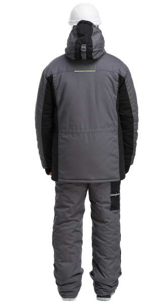 Костюм RONTA KS920 зимний с БР (т.серый/черный/лаймовый)