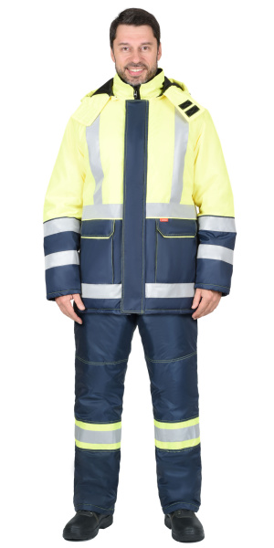 Куртка СИРИУС-ТЕРМИНАЛ СОП зимняя (синий/лимонный)