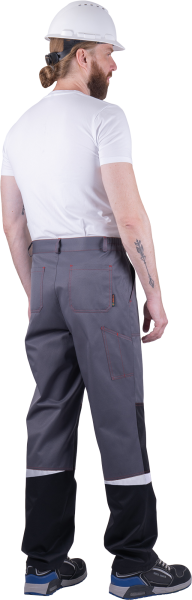 Костюм КМ-10 ЛЮКС летний с БР (серый/красный)