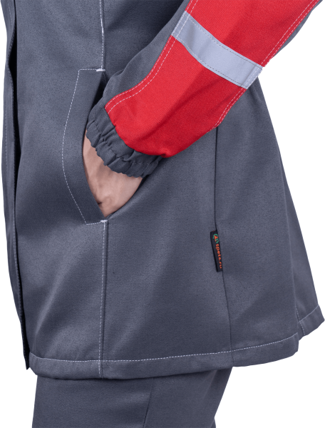 Костюм РОУД женский с БР (серый/красный)