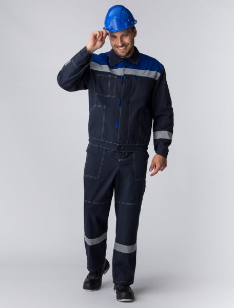 Костюм ЛИПЕЦК СОП с ПК (т.синий/васильковый)