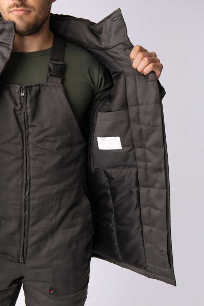 Костюм ПАРТНЕР NEW зимний с ПК (т.серый/оранжевый)