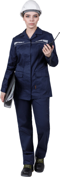 Костюм ОПЕРАТОР женский с БР (т.синий)