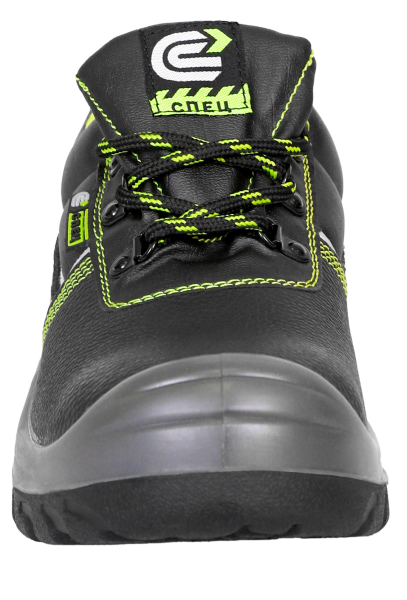 Полуботинки СПЕЦ ПУ/ПУ (черный/салатовый)