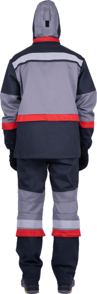 Костюм ЭЛЕКТРОСТОП ТЕРМО ЗЭТВ 30 противоэнцефалитный с БР (серый/красный)