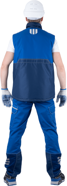 Жилет ЭДВАНС зимний (синий/васильковый)