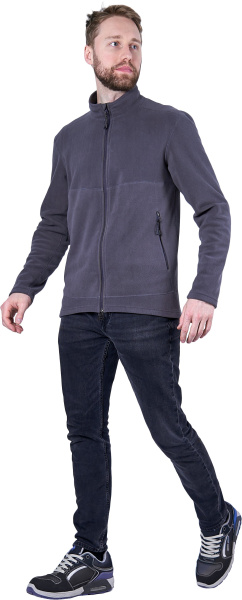 Куртка флисовая ФЬЮЖЕН (т.серый)