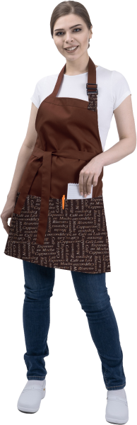 Фартук БАРИСТА (коричневый)