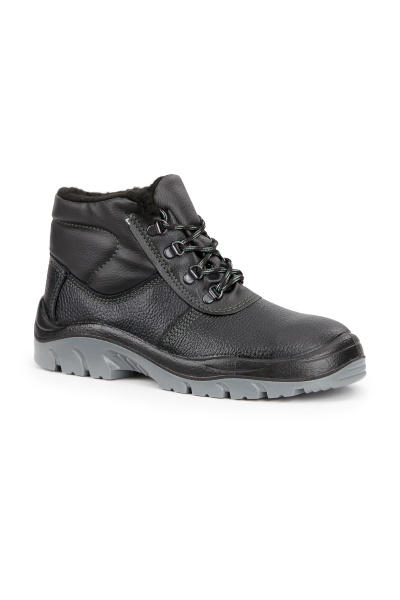 Ботинки ОПТИМА ПУ-ПУ иск. мех с ТП (черный)