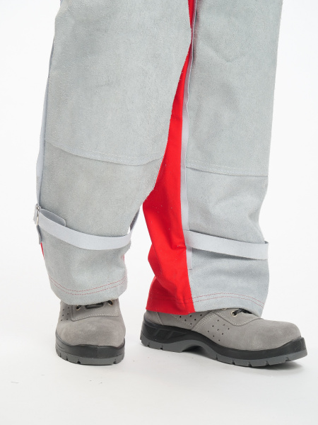 Комбинезон пескоструйщика VECTOR (серый/красный)