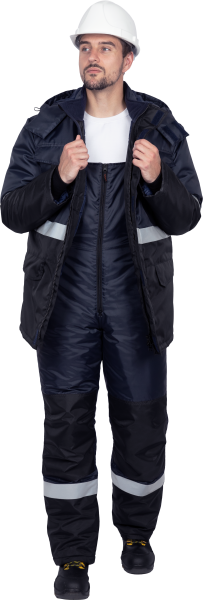 Костюм МЕРКУРИЙ-2 зимний с ПК (т.синий/черный)