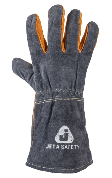 JWK502 Сварочные краги c подкладкой и усиленными швами (серый) ОТГРУЗКА КРАТНО 6 ПАР.