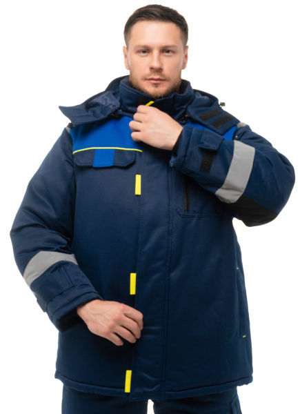 Костюм БРУКЛИН зимний (т.синий/васильковый)