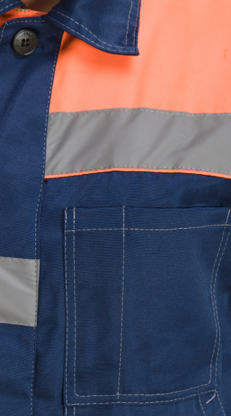 Костюм RONTA KS812 с ПК (т.синий/оранжевый)