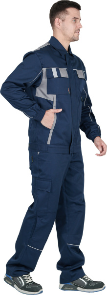 Костюм КОНФОРМ с БР (т.синий/серый)