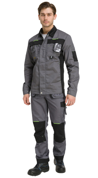 Куртка RONTA KR203 (т.сер/черн/лайм)