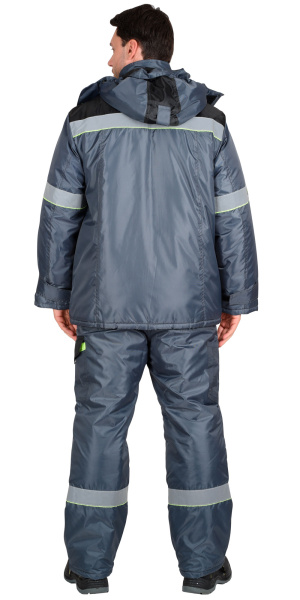 Костюм ХОВАРД зимний с ПК (серый/черный/лимонный)