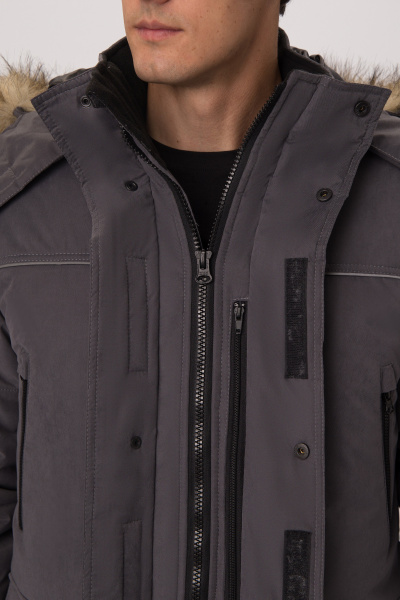 Куртка АЛЯСКА-ЛЮКС зимняя (серый)