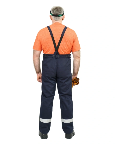 Костюм сварщика ОНИКС СОП 3 кл.защиты с силикон.накладками с БР (т.синий)