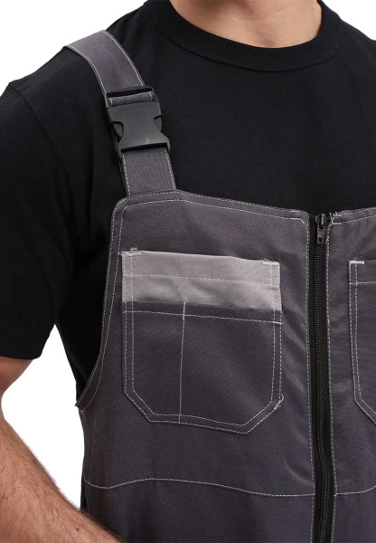 Полукомбинезон РОЛЬФ (т.серый/св.серый)