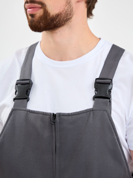 Костюм ТРУЖЕНИК-УЛЬТРА-2 СОП зимний с ПК (т.серый/красный)