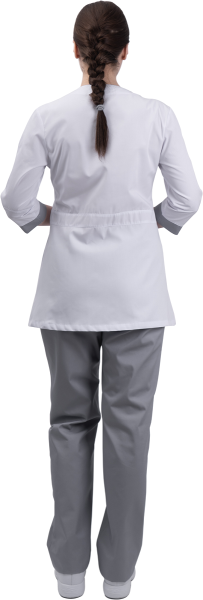 Костюм МИРАЖ женский (белый/серый)