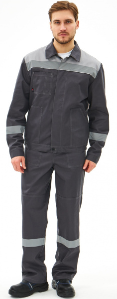 Костюм ЛИПЕЦК-2 СОП CH с ПК (т.серый/св.серый)