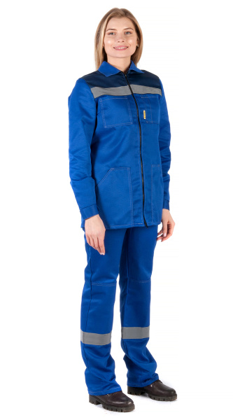 Костюм RONTA KS815 женский с БР (т.синий/васильковый)