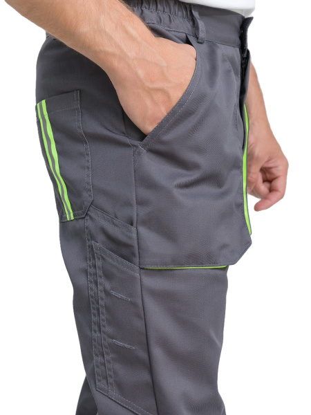 Костюм RONTA KS806 с БР (т.серый/черный/лайм)