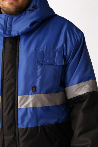 Костюм МЕГРЕС-2 СОП зимний с ПК (васильковый/черный)