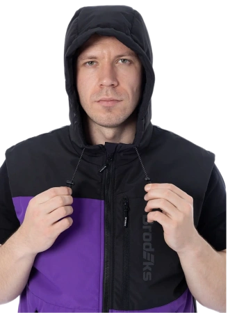 Жилет BRODEKS URBAN KW 133 зимний (фиолетовый/черный)