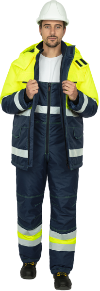 Костюм БРАЙТ зимний с ПК (желтый/синий)