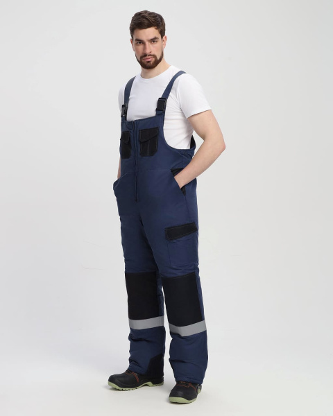 Костюм ВЕКТРОН-2 СОП зимний с ПК (т.синий/черный)