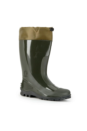 Сапоги ПВХ с надставкой и съемным чулком (зеленый)