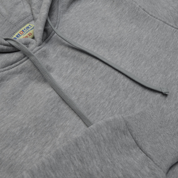 Толстовка - худи REDFORT 282 с капюшоном (серый)