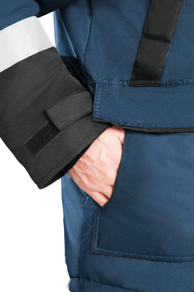 Костюм УРАГАН зимний с ПК (т.синий/черный)