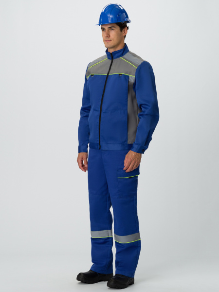 Костюм ПРАКТИК СОП с ПК (васильковый/серый)