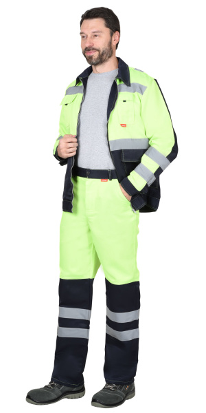 Костюм СИРИУС-МАГИСТРАЛЬ-ЛЮКС с БР (лимонный/синий)