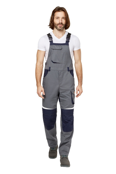 Полукомбинезон ФЕСТ антистатический (серый/синий)