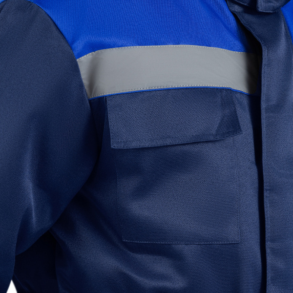 Костюм БУРЯ-СП СОП с ПК 3кл.защиты утепленый (т.синий/васильковый)