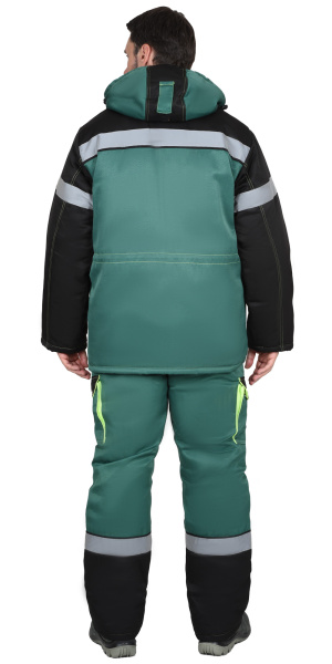 Костюм СИРИУС-ТИТАН зимний с ПК (зеленый/черный)