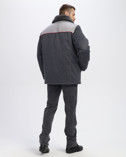 Куртка ФАВОРИТ MILL зимняя (т.серый/серый)