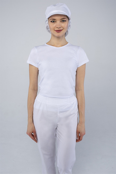 Кепи ХАССП универсальная с сеткой (белый)